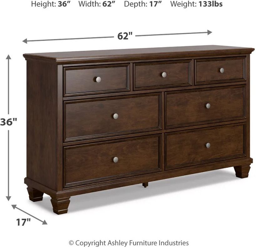 Danabrin Brown Dresser B68531