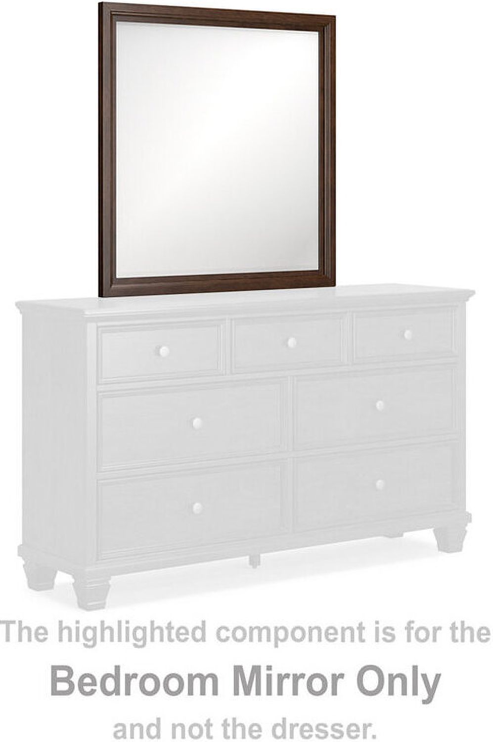 Danabrin Brown Bedroom Mirror B68536