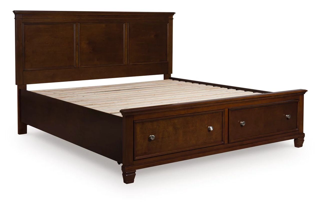 Danabrin King Panel Storage Bed In Brown B685B18