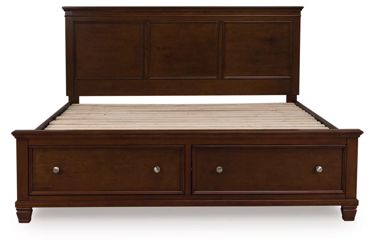 Danabrin California King Panel Storage Bed In Brown B685B19
