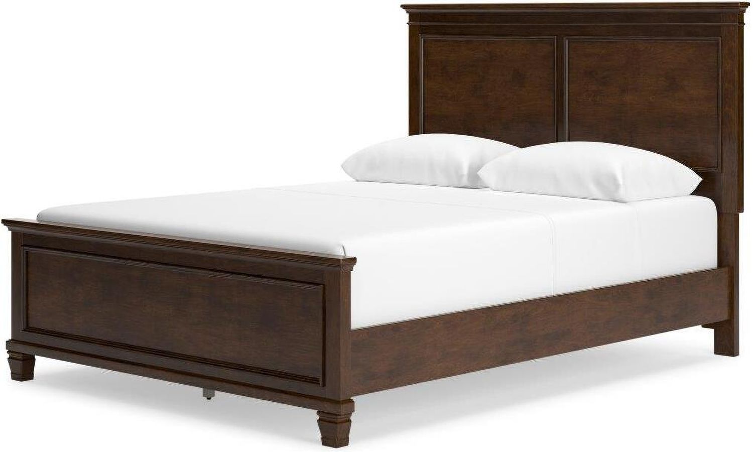 Danabrin Rich Brown Cherry Queen Panel Bed B685B2