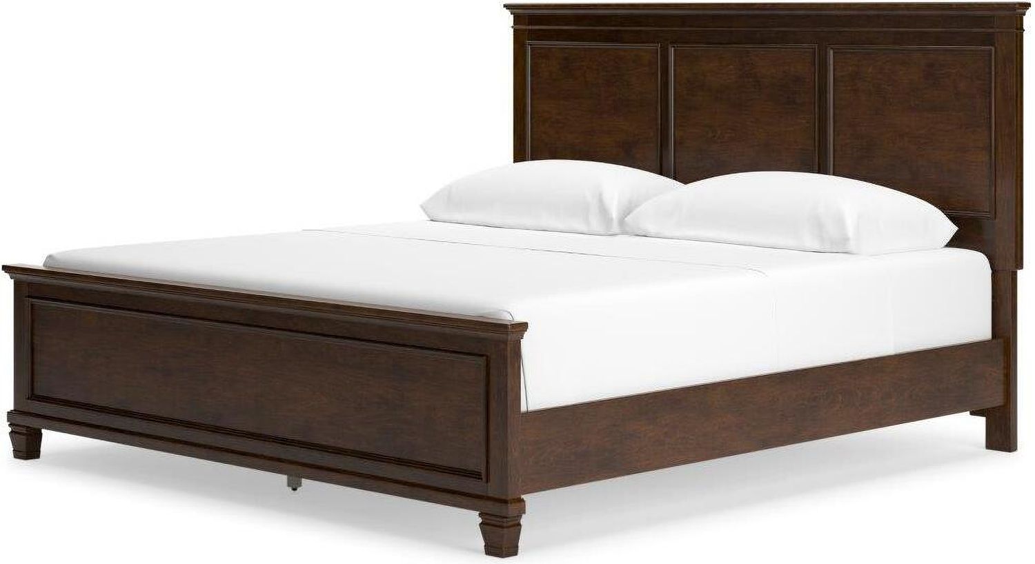 Danabrin Rich Brown Cherry King Panel Bed B685B4