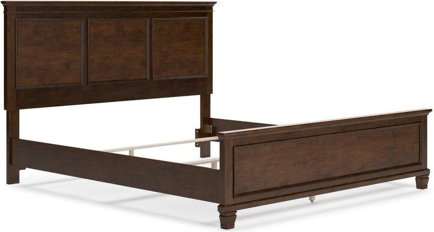 Danabrin Rich Brown Cherry California King Panel Bed B685B5