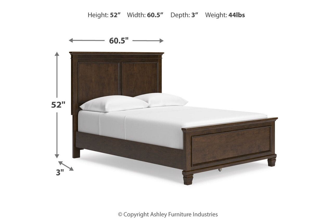 Danabrin Rich Brown Cherry Full Panel Bed B685B8