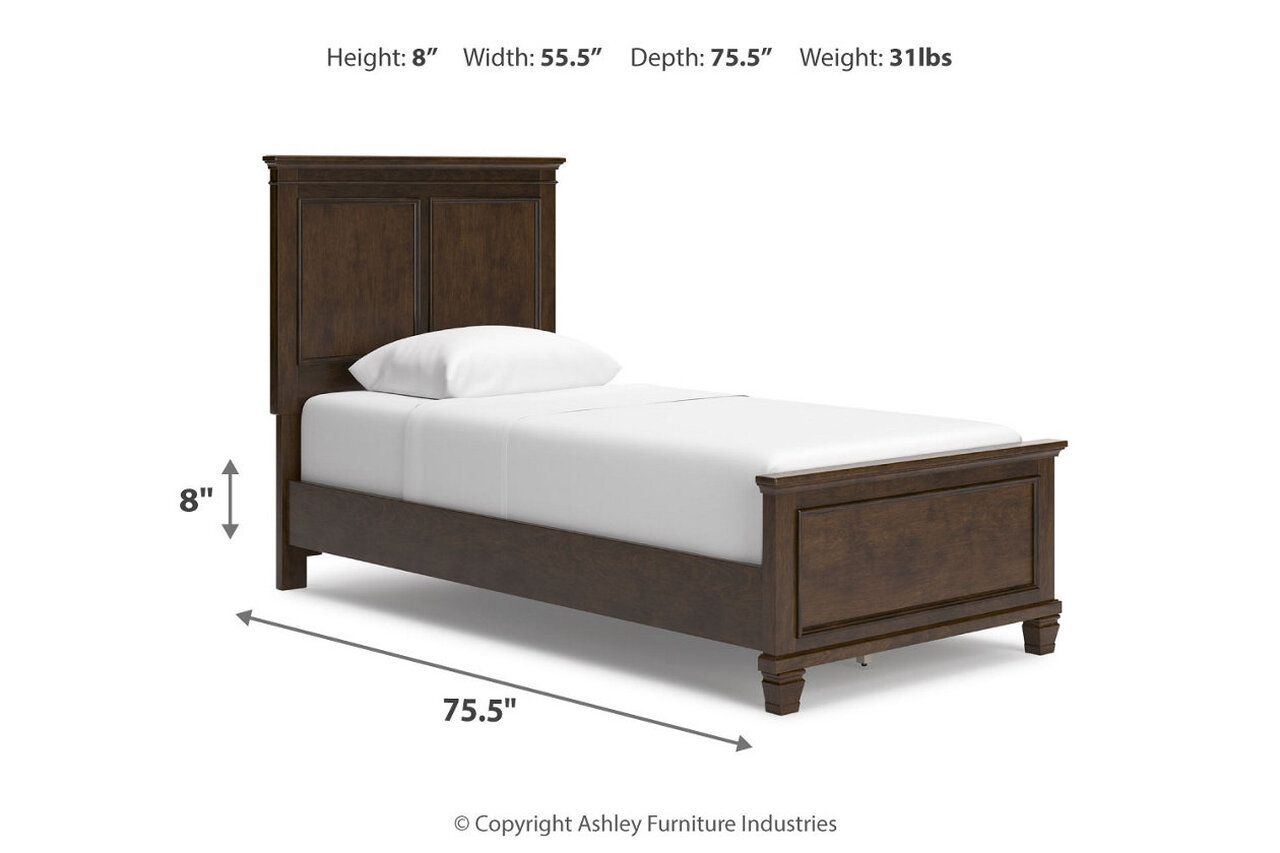 Danabrin Rich Brown Cherry Full Panel Bed B685B8
