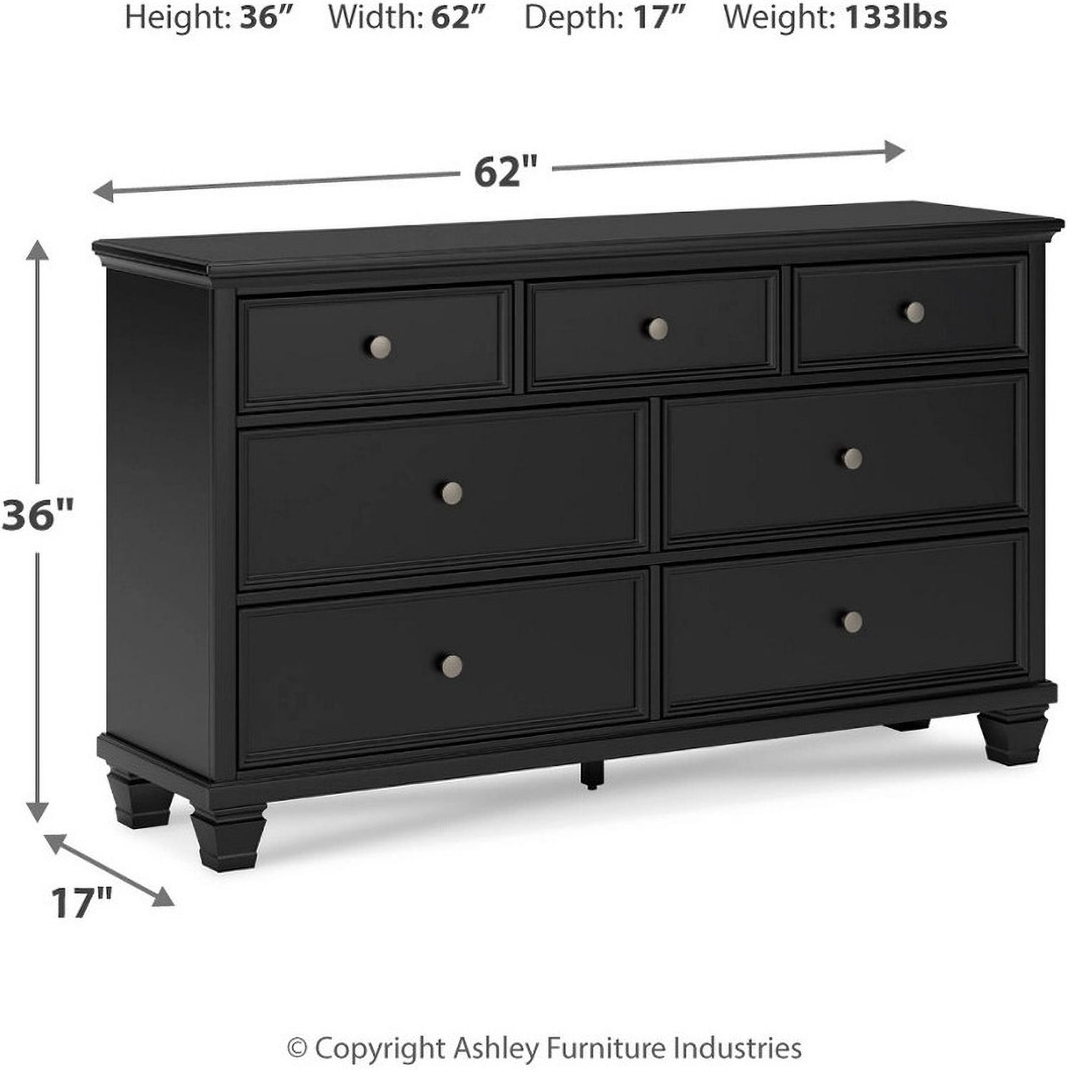 Lanolee Black Dresser B68731