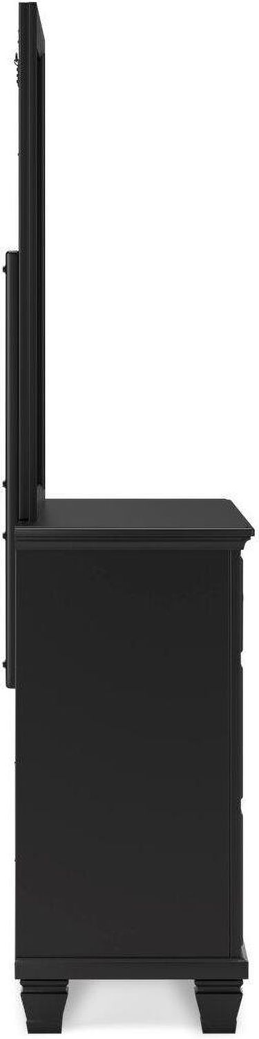 Lanolee Black Bedroom Mirror B68736