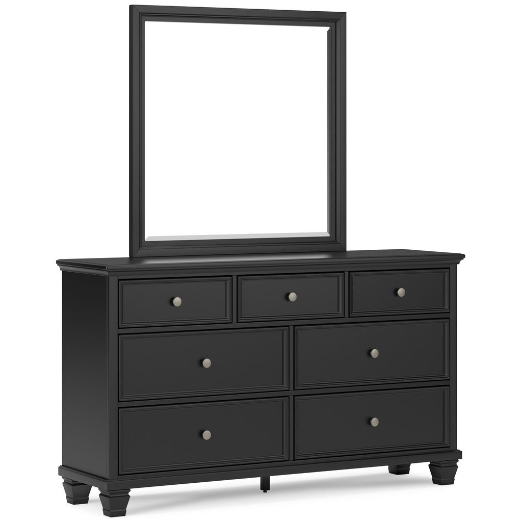 Lanolee Black Bedroom Mirror B68736