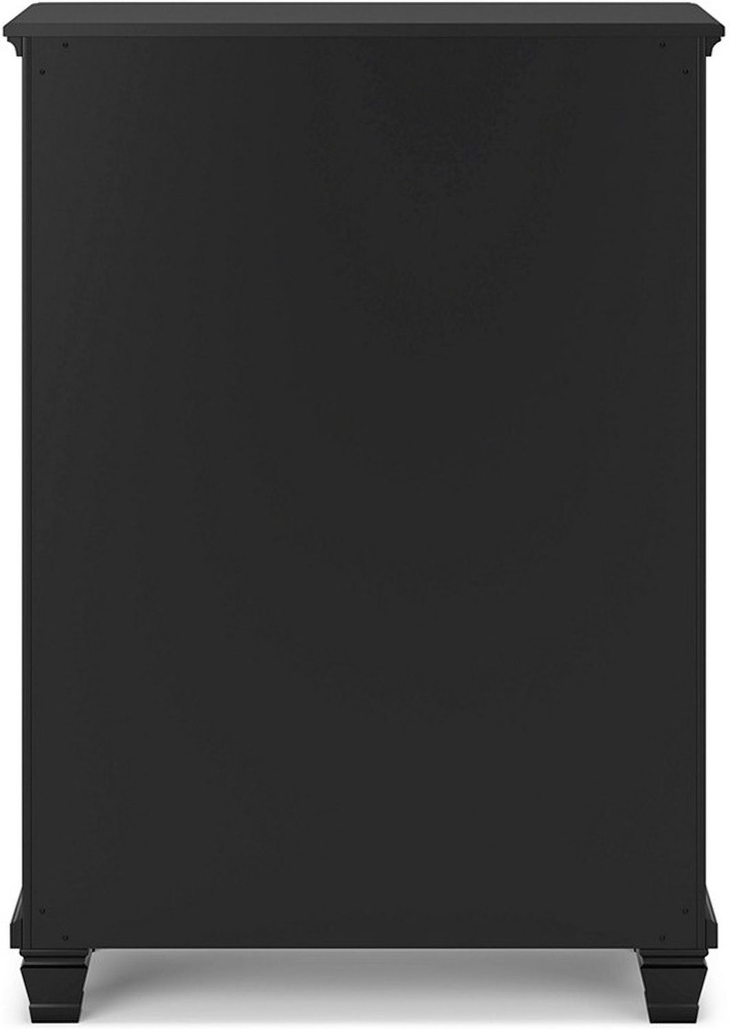 Lanolee Black Five Drawer Chest B68746