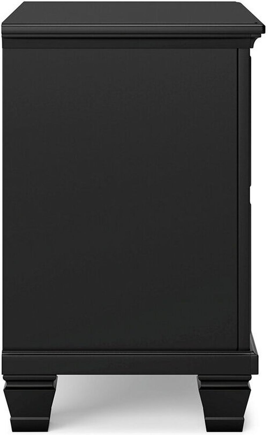 Lanolee Black Two Drawer Night Stand B68792