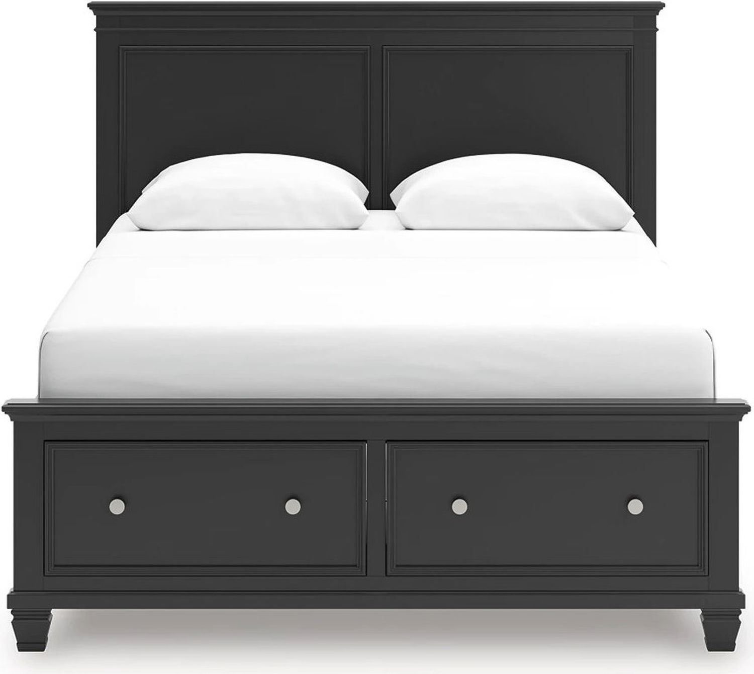 Lanolee Queen Panel Storage Bed In Black B687B17
