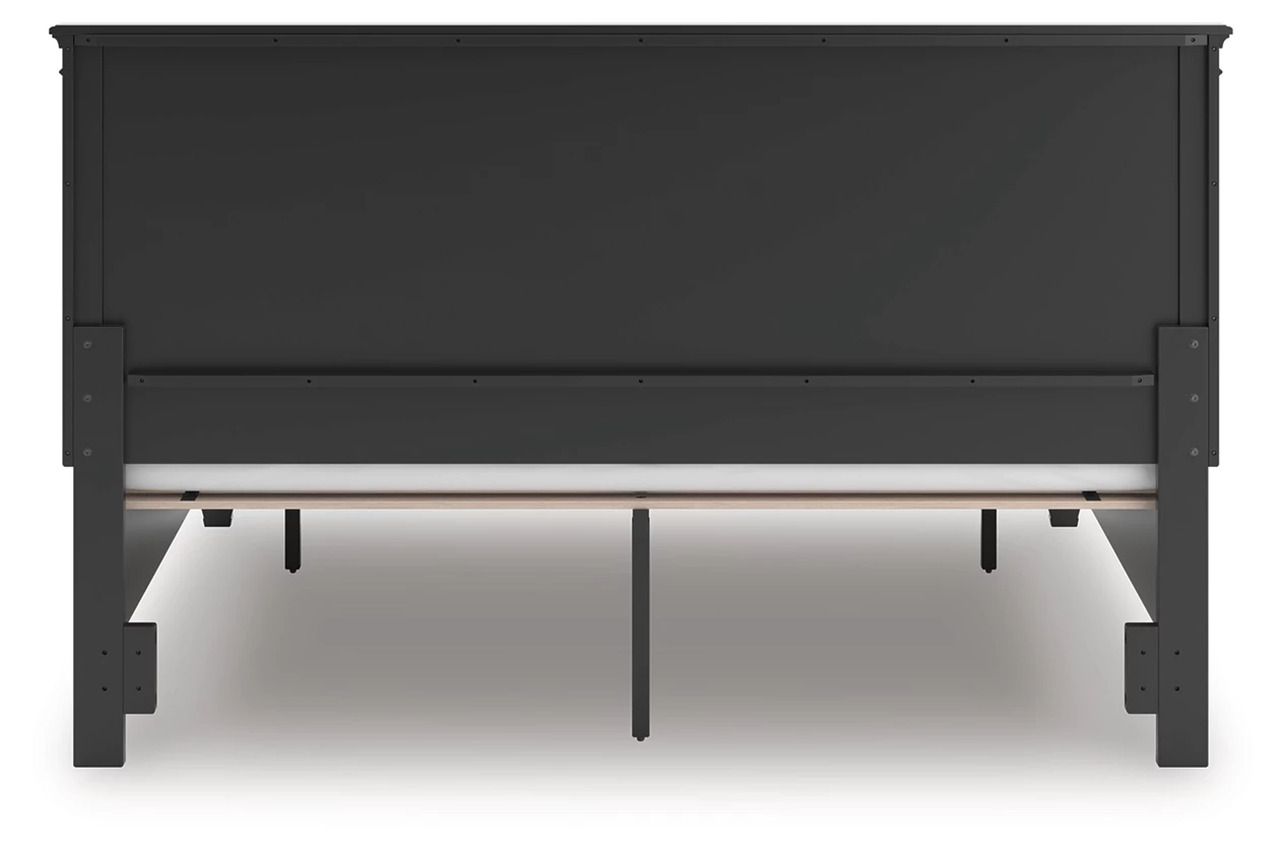 Lanolee King Panel Storage Bed In Black B687B19