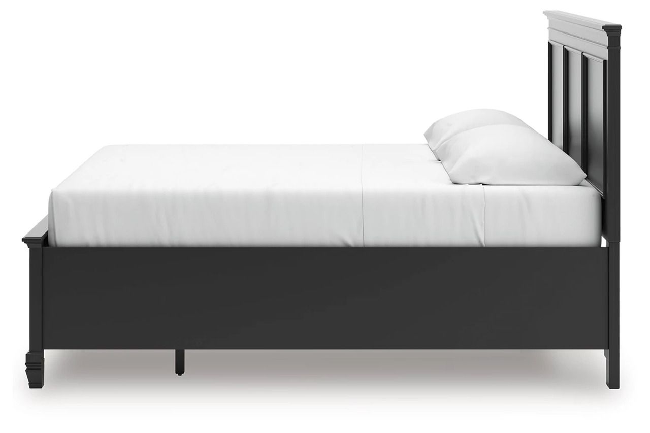 Lanolee King Panel Storage Bed In Black B687B19