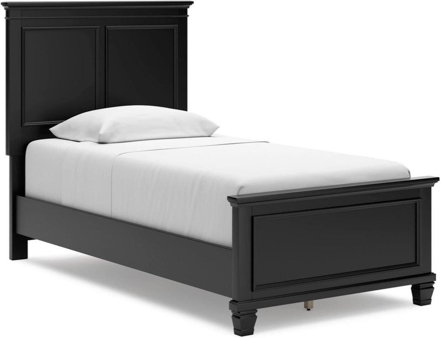 Lanolee Twin Panel Bed In Black B687B2