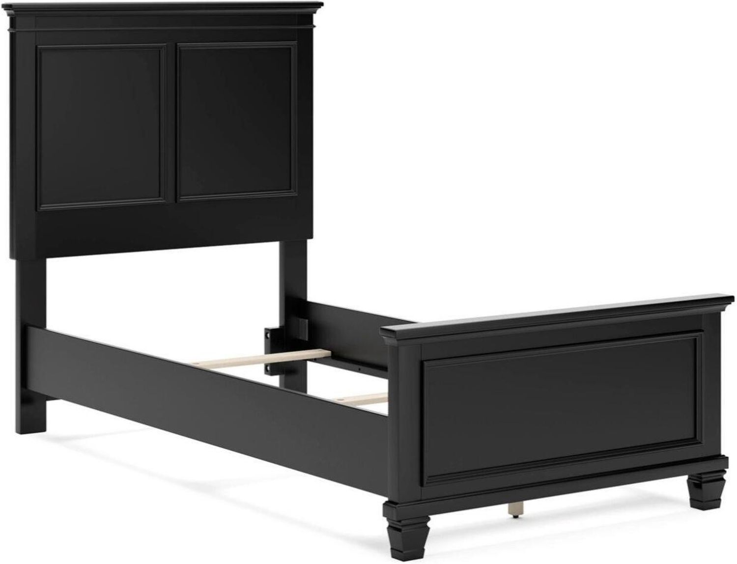 Lanolee Twin Panel Bed In Black B687B2