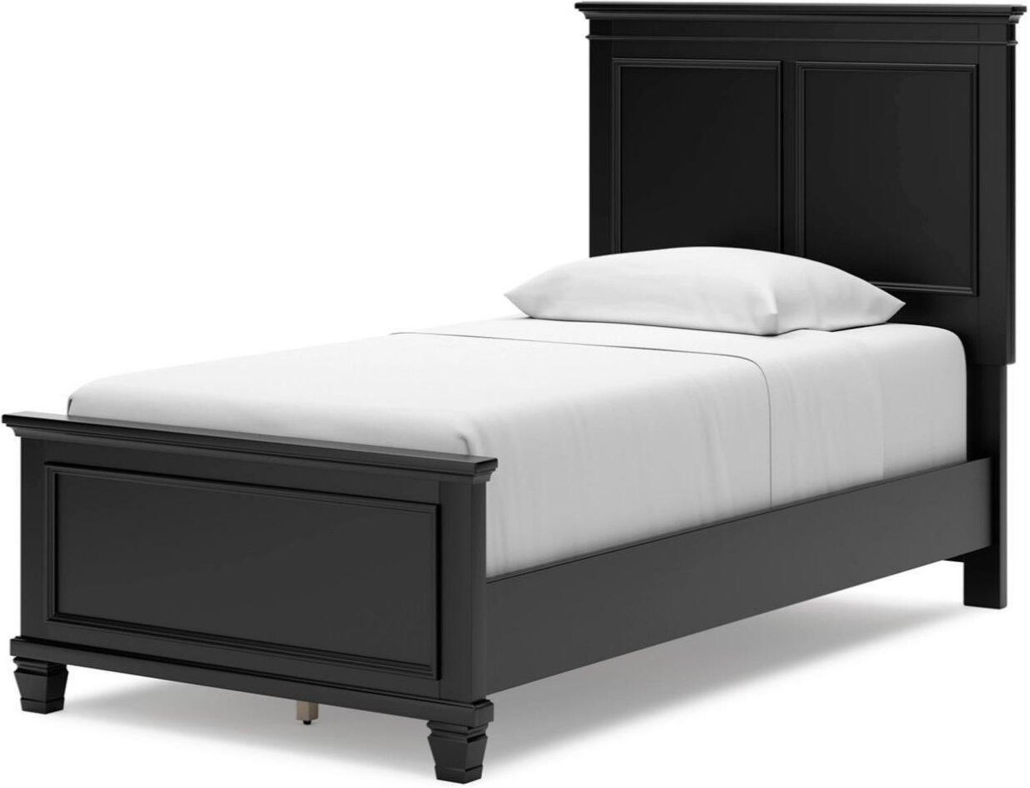 Lanolee Twin Panel Bed In Black B687B2