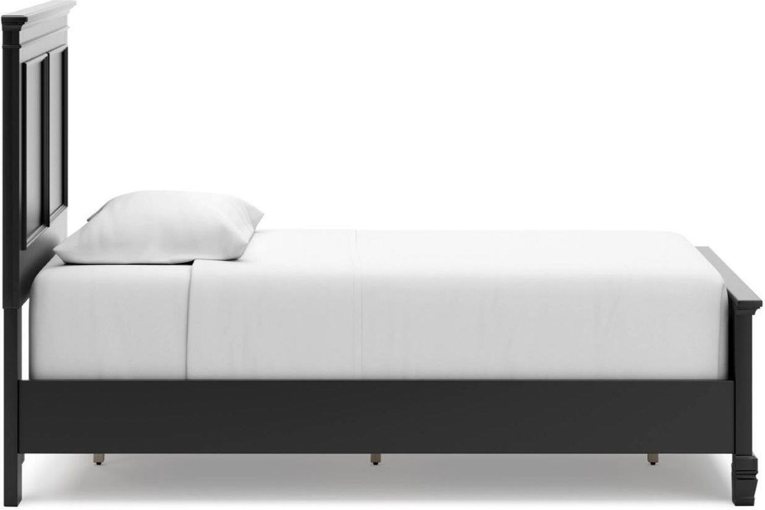 Lanolee Twin Panel Bed In Black B687B2