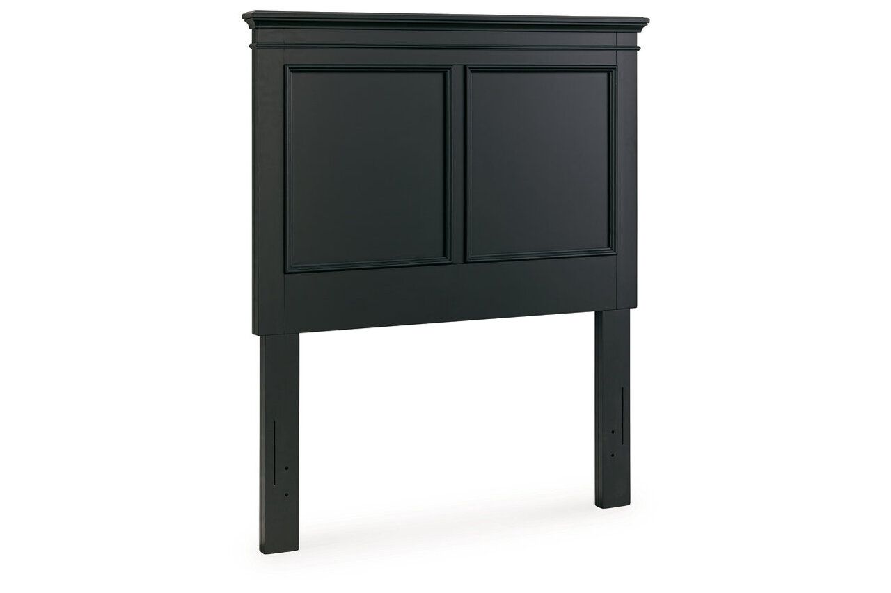 Lanolee Twin Panel Bed In Black B687B2