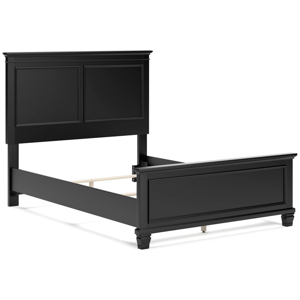 Lanolee Twin Panel Bed In Black B687B2
