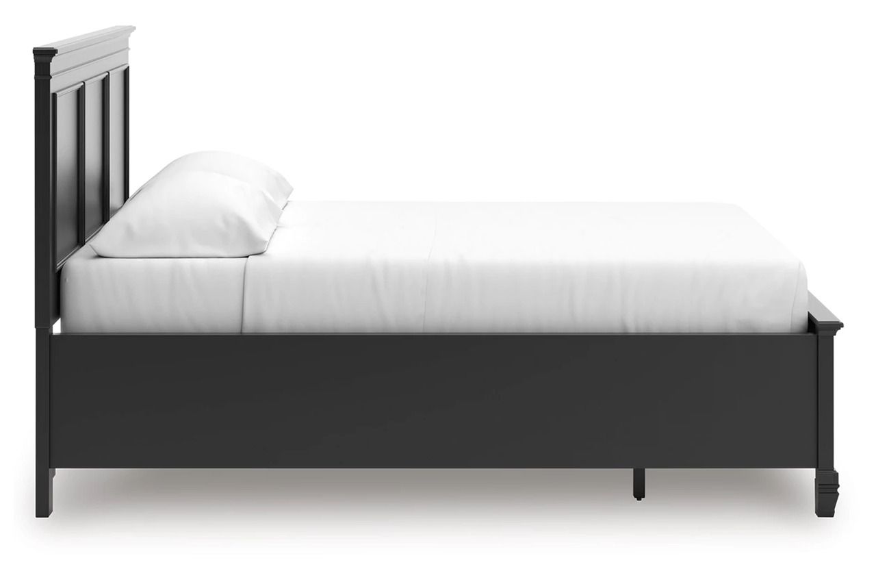 Lanolee California King Panel Storage Bed In Black B687B20