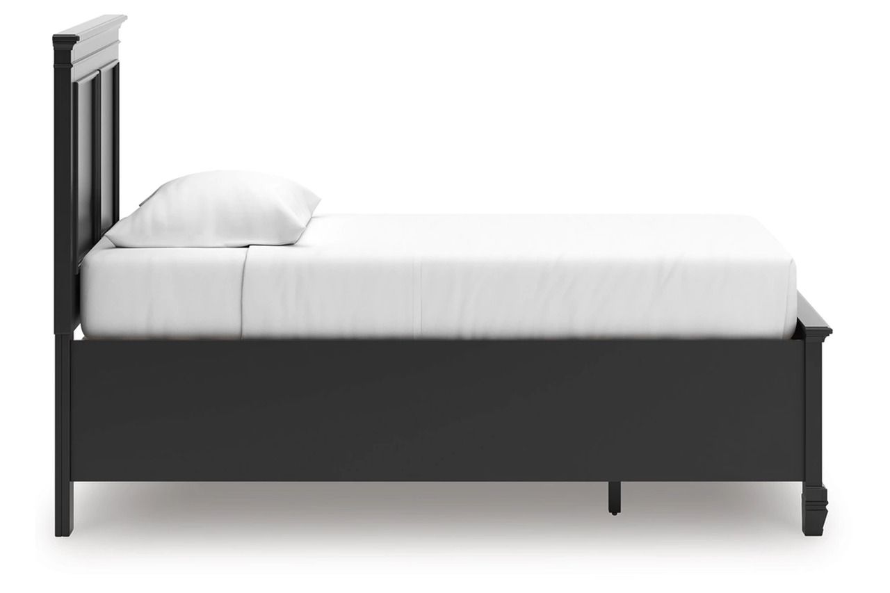 Lanolee Twin Panel Storage Bed In Black B687B21