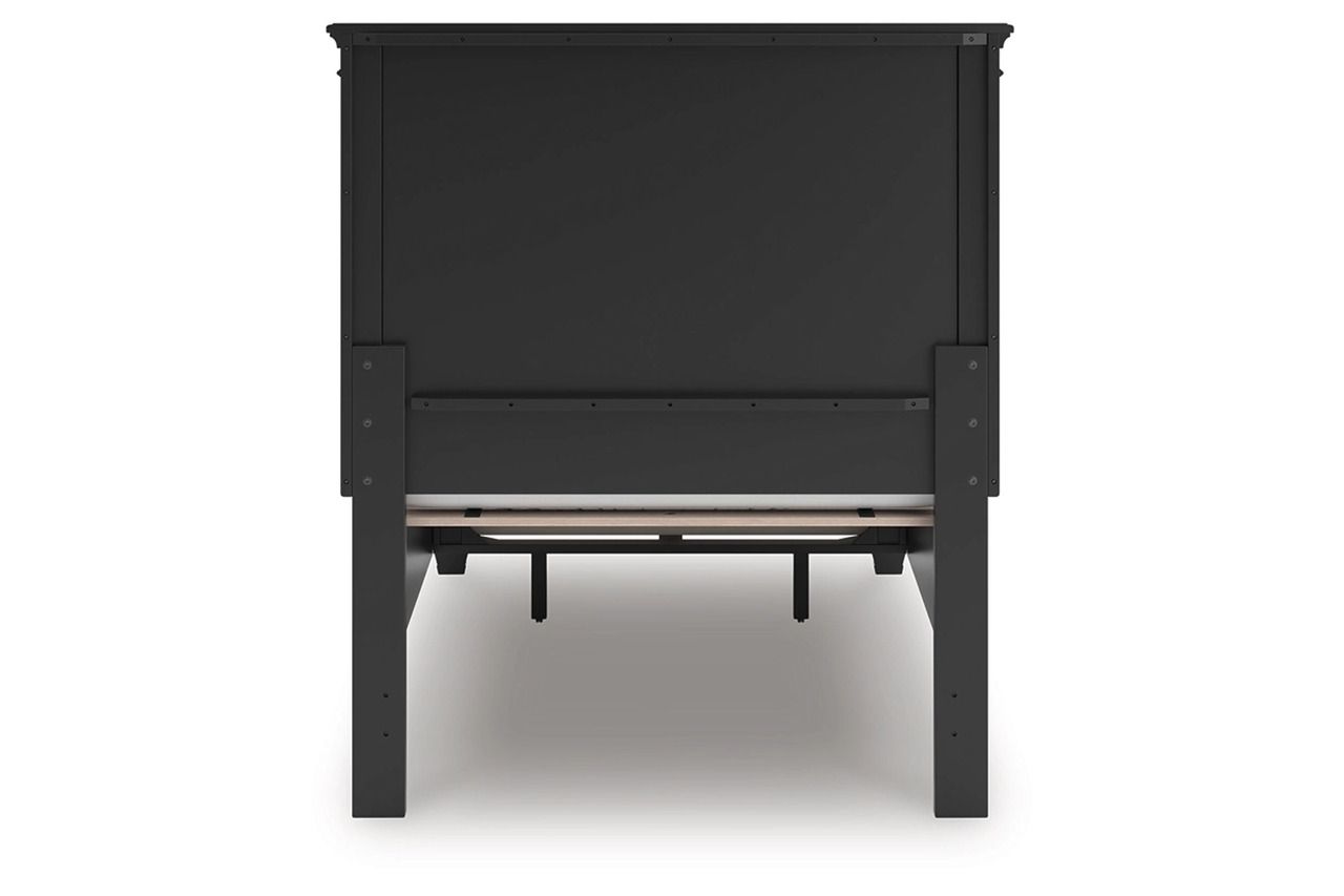Lanolee Twin Panel Storage Bed In Black B687B21