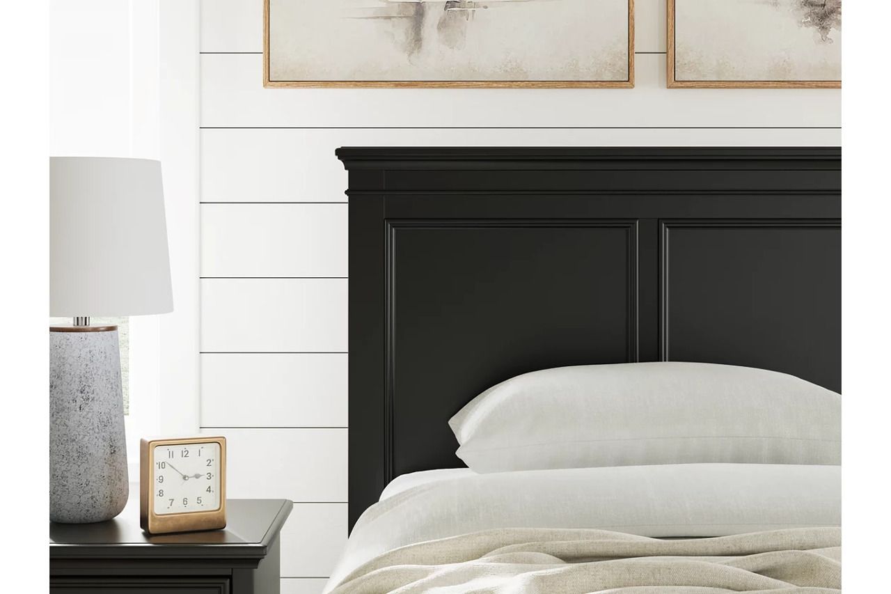 Lanolee Twin Panel Storage Bed In Black B687B21