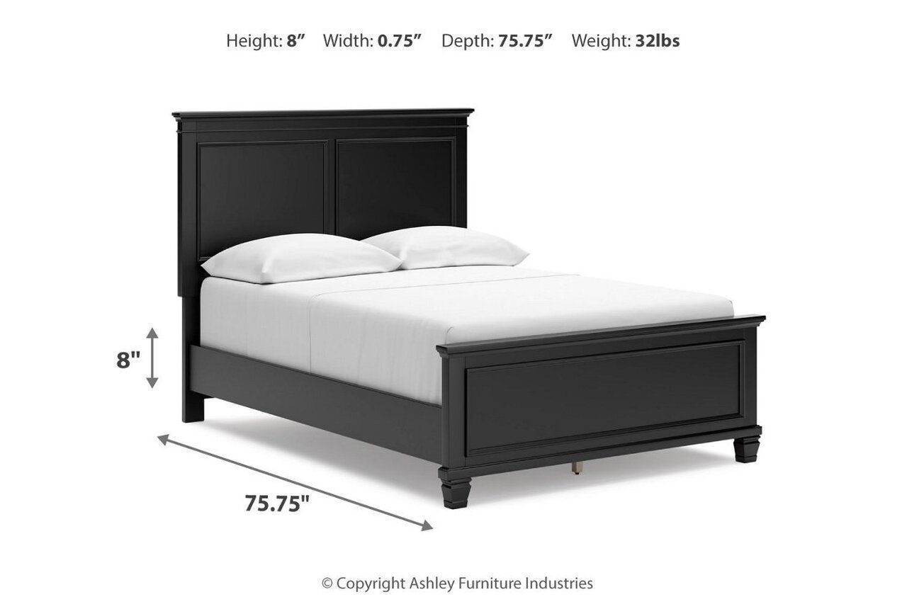 Lanolee Full Panel Bed In Black B687B4