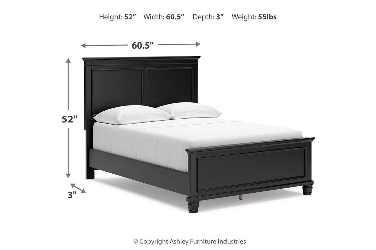 Lanolee Full Panel Bed In Black B687B4