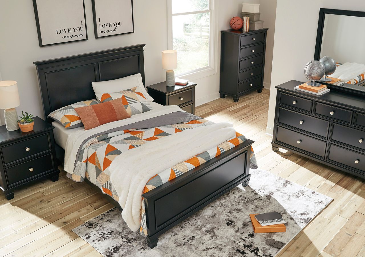 Lanolee Full Panel Bed In Black B687B4