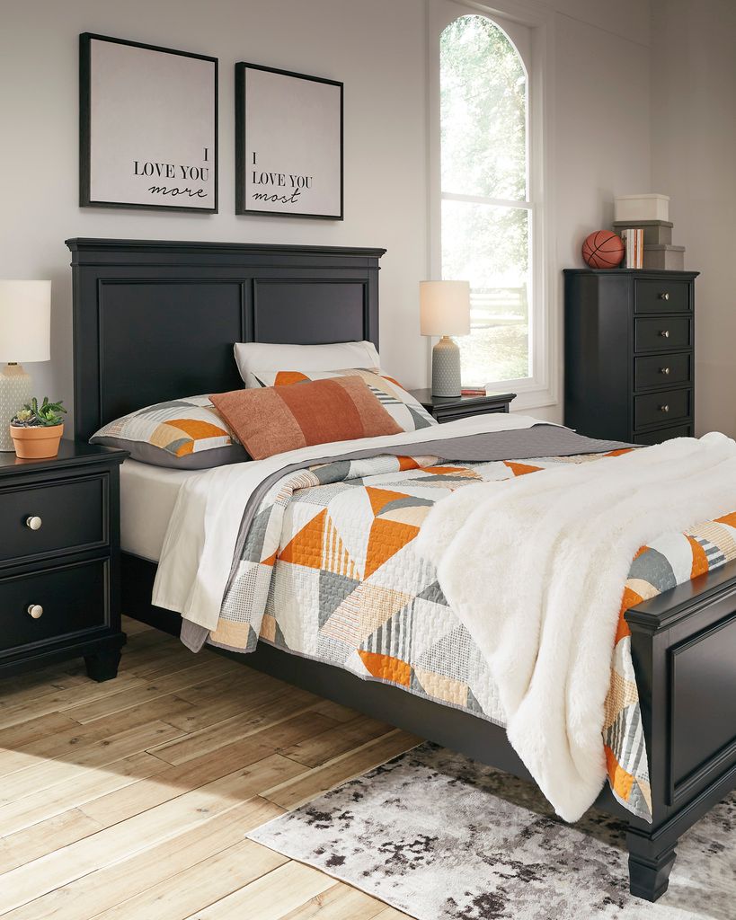 Lanolee Full Panel Bed In Black B687B4