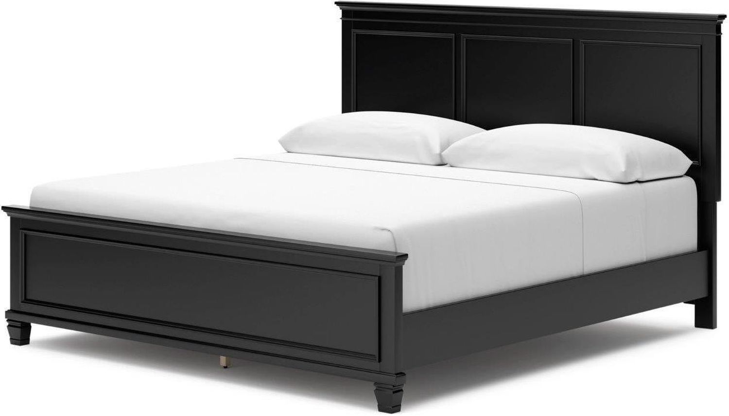 Lanolee King Panel Bed In Black B687B8