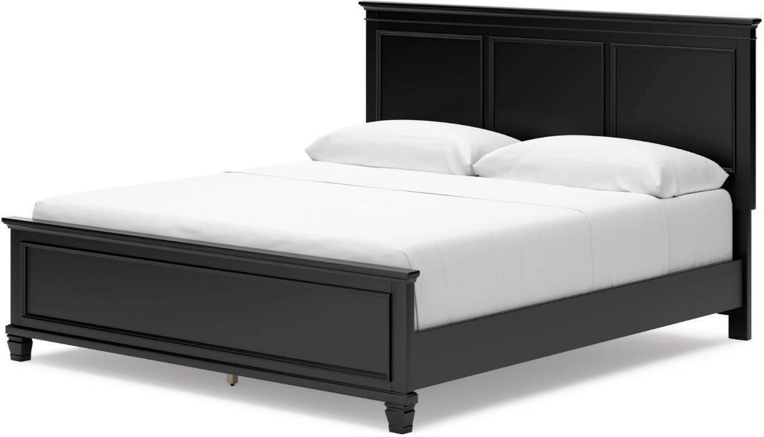Lanolee California King Panel Bed In Black B687B9