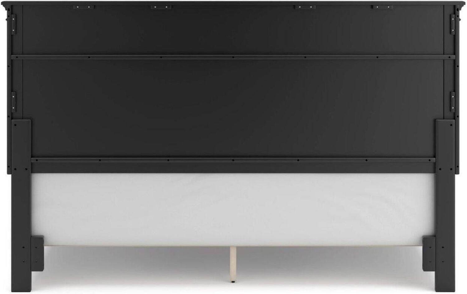 Lanolee California King Panel Bed In Black B687B9