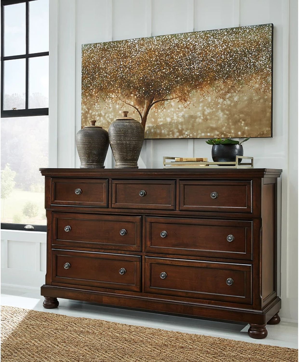 Porter Rustic Brown Dresser B69731