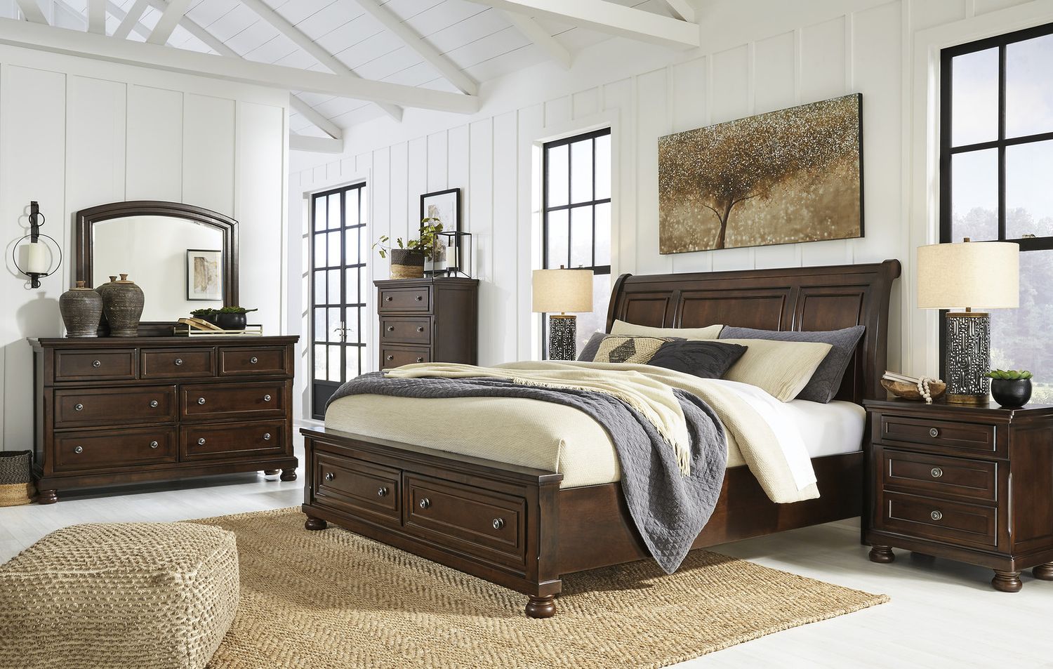 Porter Rustic Brown Dresser B69731
