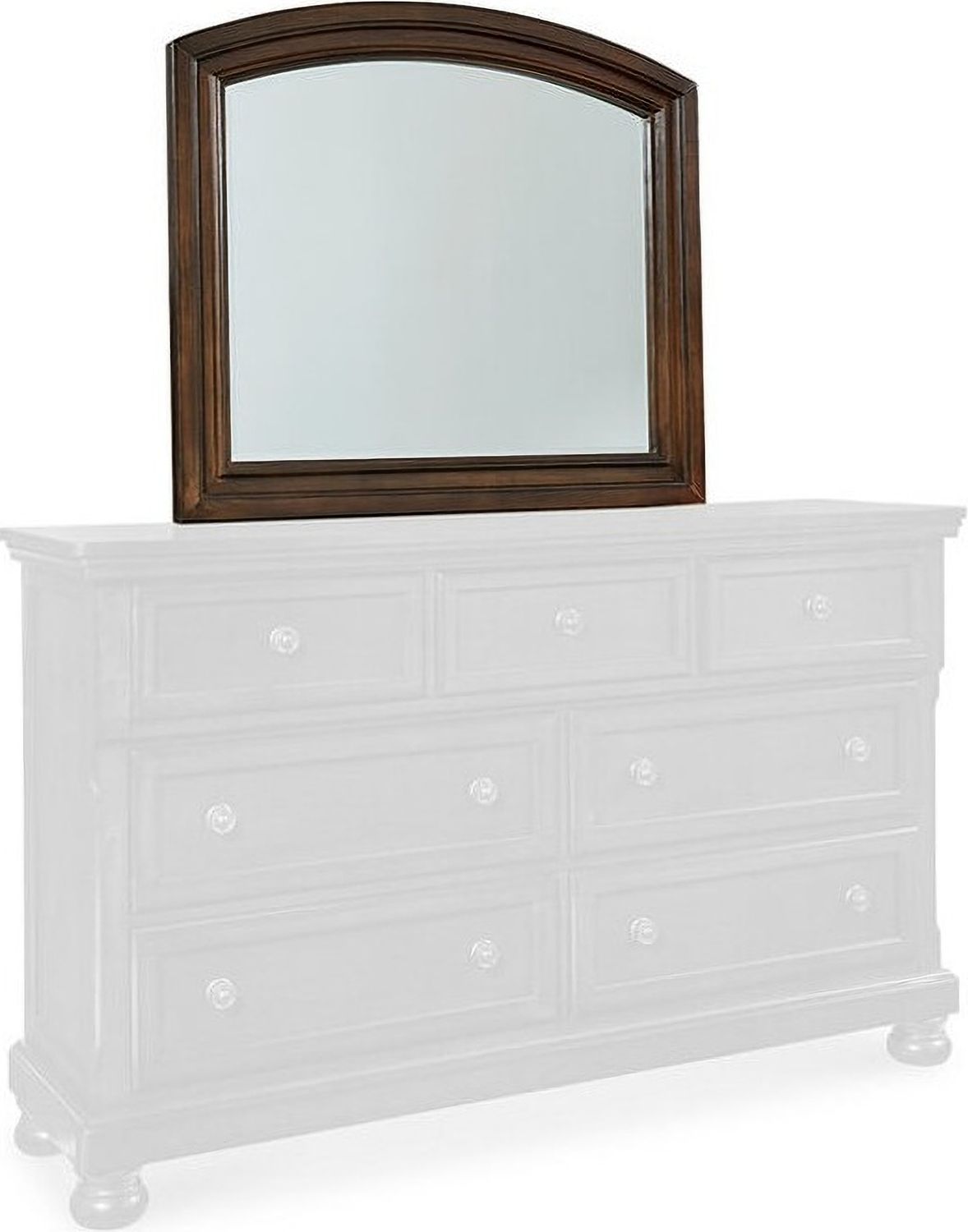Porter Rustic Brown Bedroom Mirror B69736