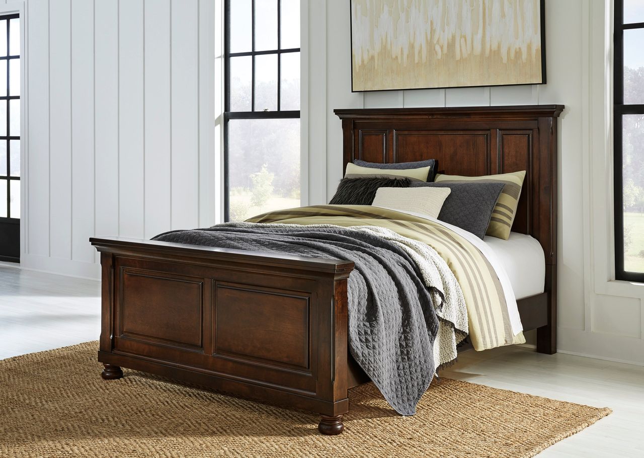 Porter Rustic Brown Queen Panel Headboard Only B69757