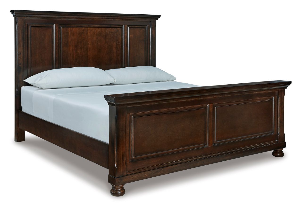 Porter Rustic Brown King/California King Panel Headboard Only B69758