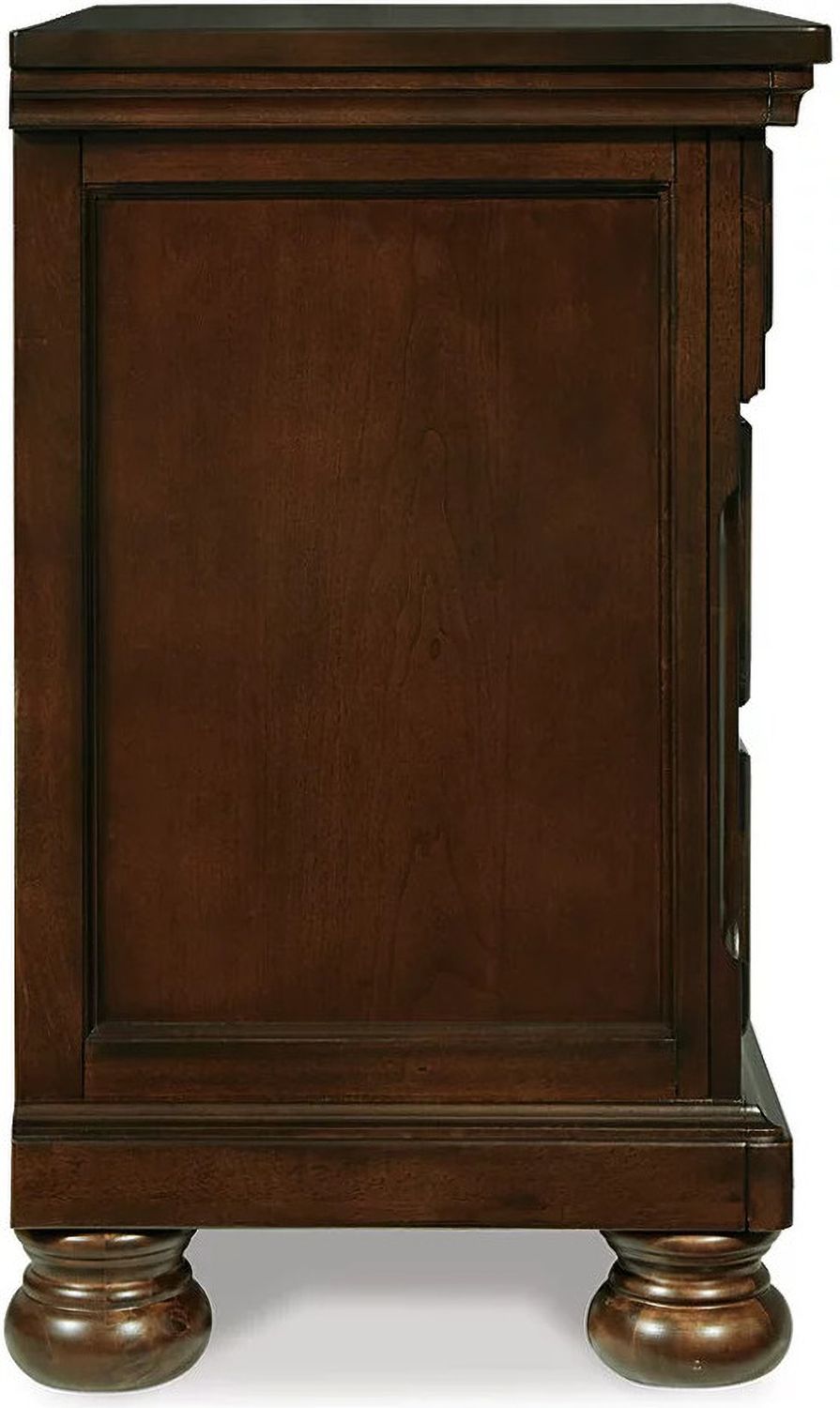 Porter Rustic Brown Two Drawer Nightstand B69792