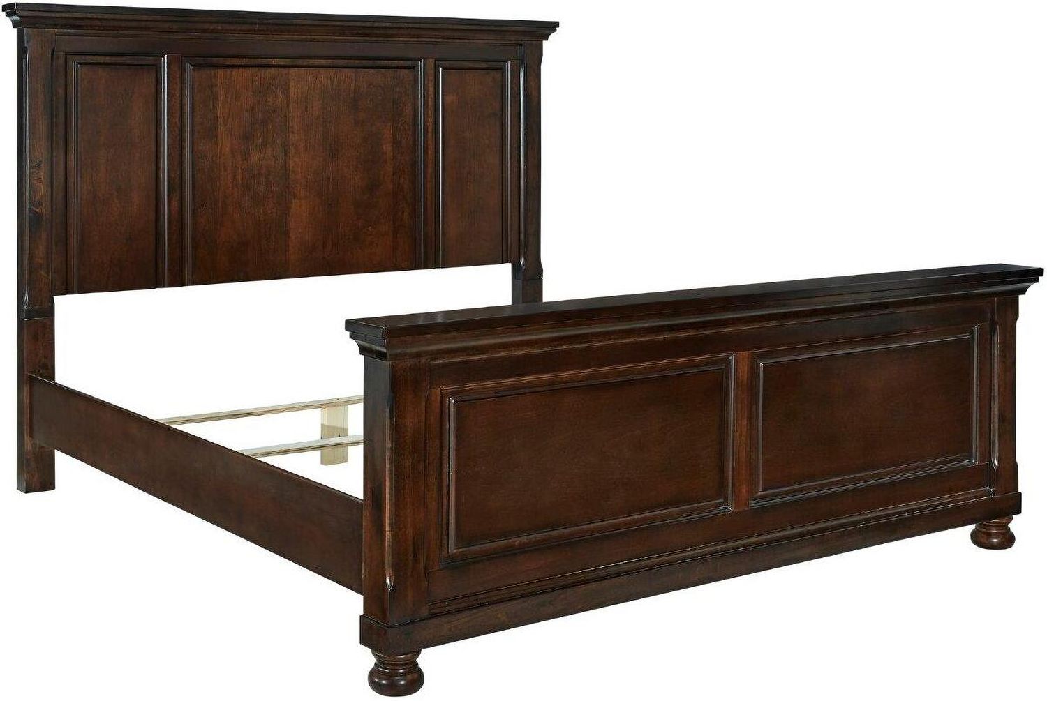 Porter Rustic Brown King Panel Bed B697B11