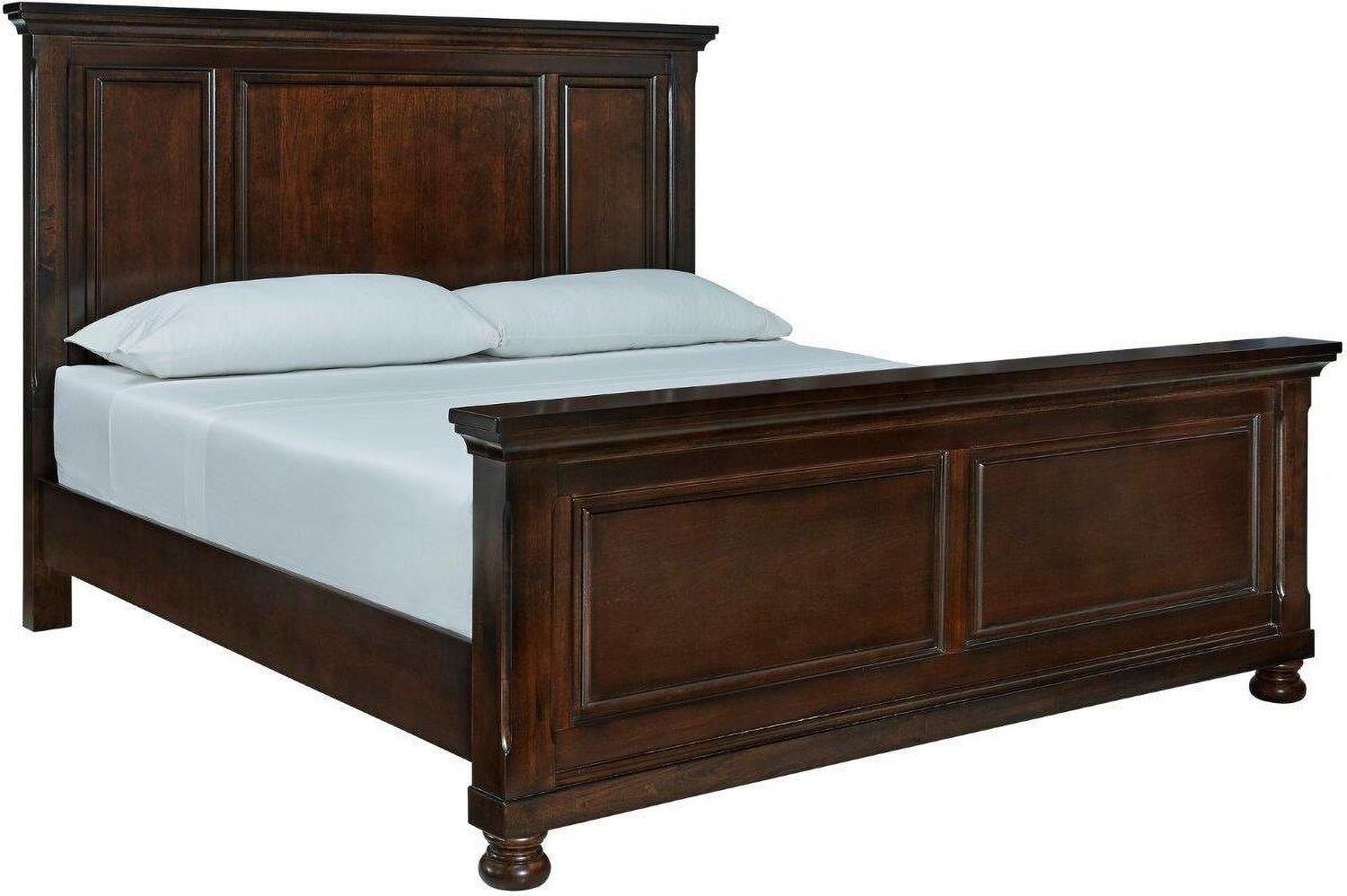 Porter Rustic Brown California King Panel Bed B697B12