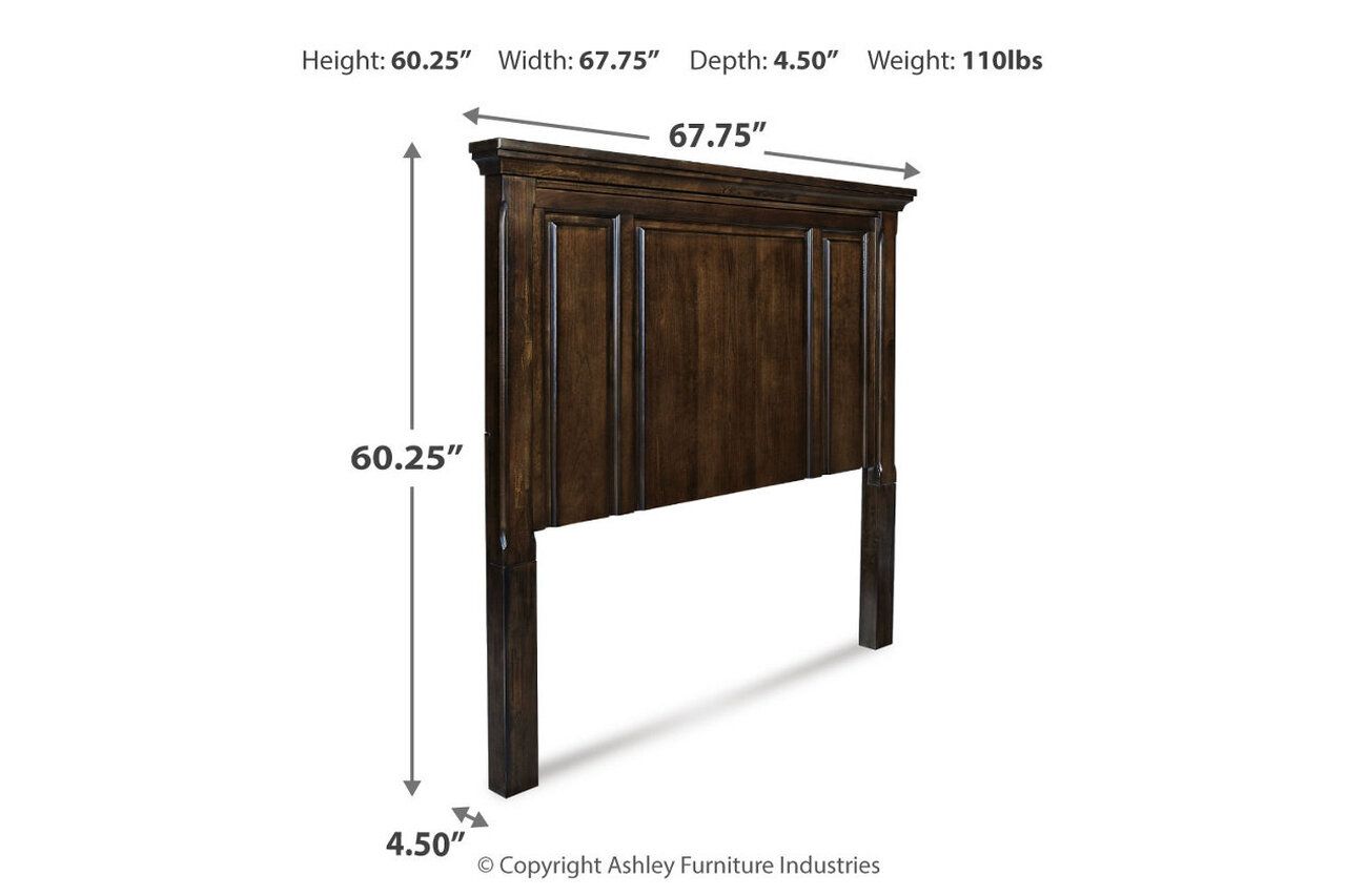 Porter Rustic Brown Queen Panel Bed B697B2