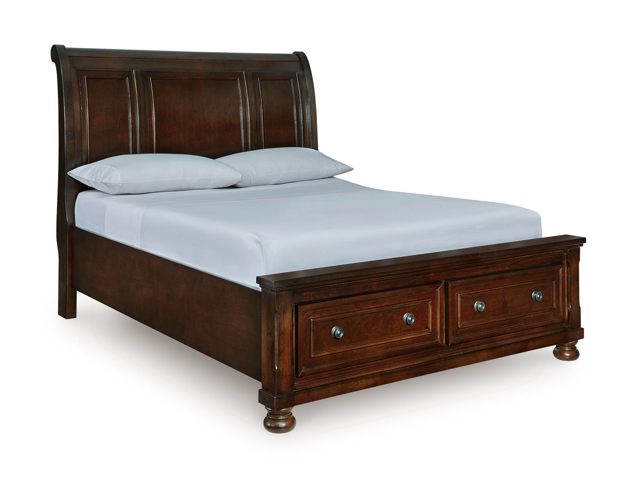 Porter Queen Panel Storage Bed In Rustic Brown B697B42
