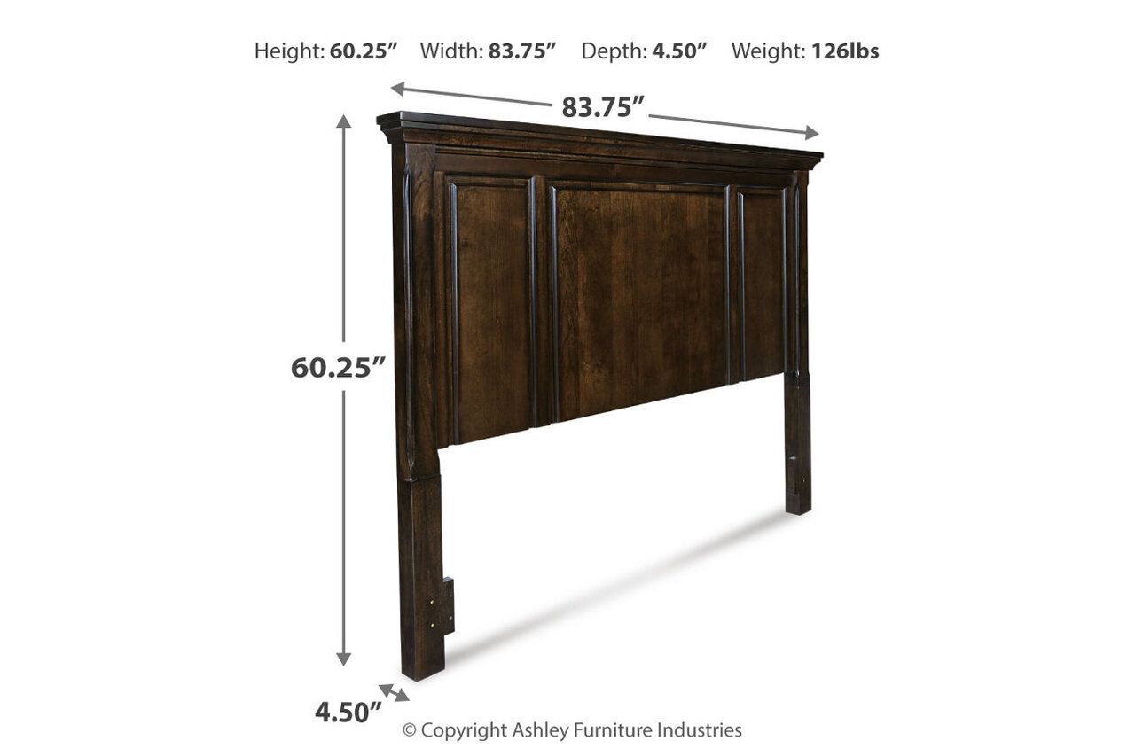 Porter King Panel Storage Bed In Rustic Brown B697B44