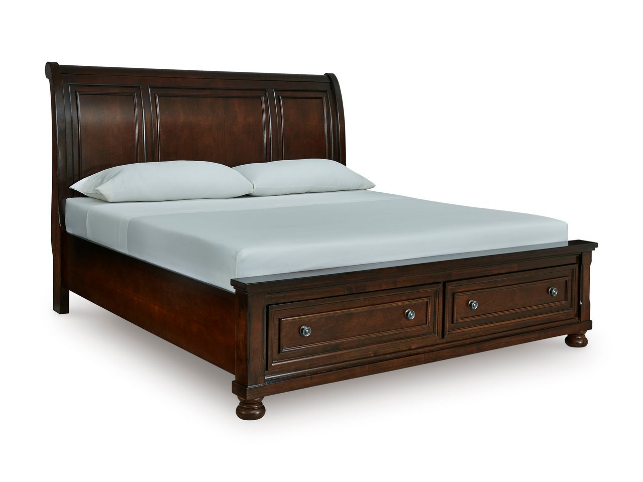 Porter California King Panel Storage Bed In Rustic Brown B697B46