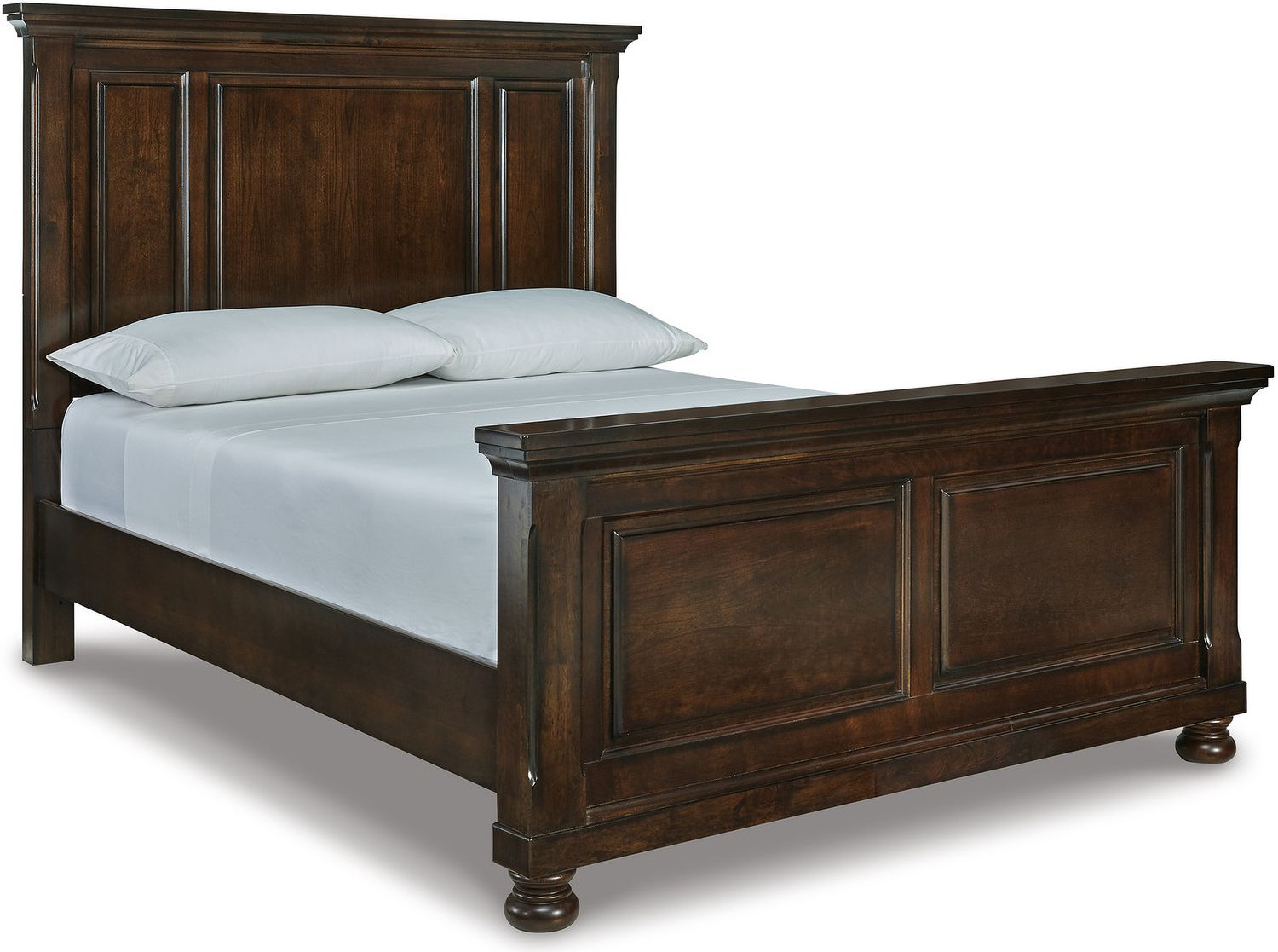 Porter Queen Sleigh Bed In Rustic Brown B697B48