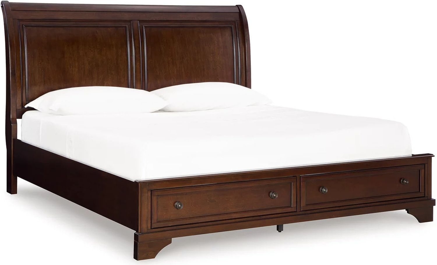Trellington Queen Sleigh Storage Bed In Brown B716B1