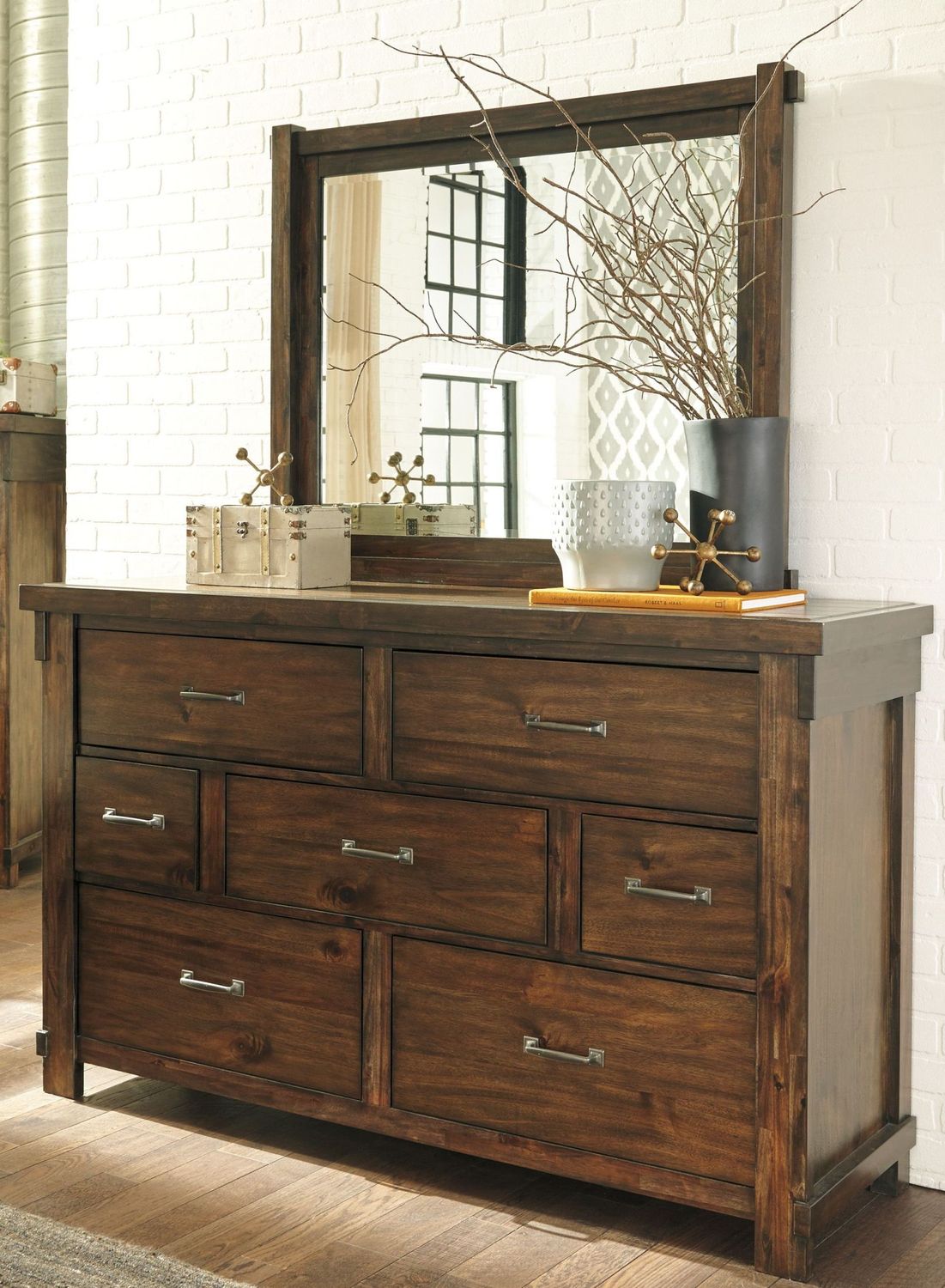 Lakeleigh Brown Bedroom Mirror B71836