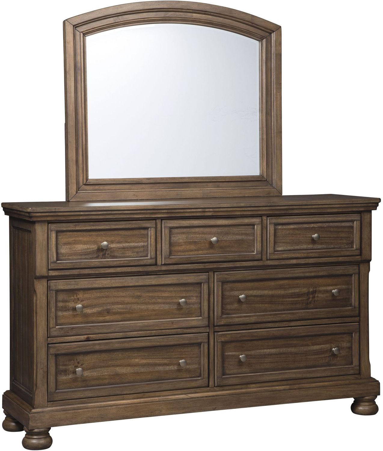 Flynnter Medium Brown Bedroom Mirror B71936